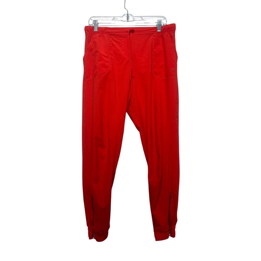 Albion Jettsetter Joggers Women Medium Orange Mid-Rise Drawstring Waist Hiking